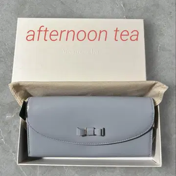 리본 천연 가죽 장지갑 Afternoon Tea PREMIUM