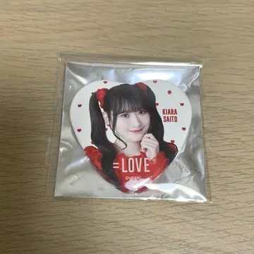 이코러브 사이토 키아라 토쿠베츄 하트 캔뱃지