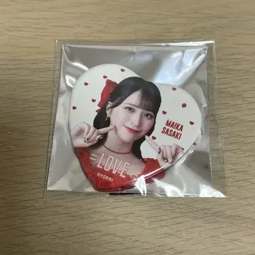 이코러브 사사키 마이카 토쿠베츄 하트 캔뱃지