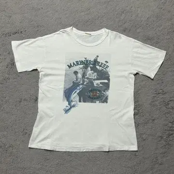 90s banana republic 바나나리퍼블릭 애니멀 물고기 USA