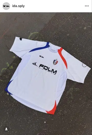 ida sply 축구 티셔츠 PARIS JERSEYWHITE