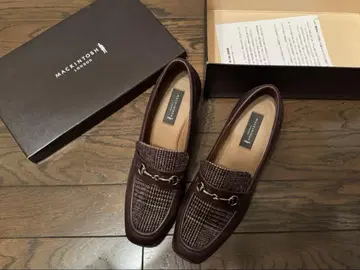 매킨토시 런던 로퍼 브라운 체크 23.5cm