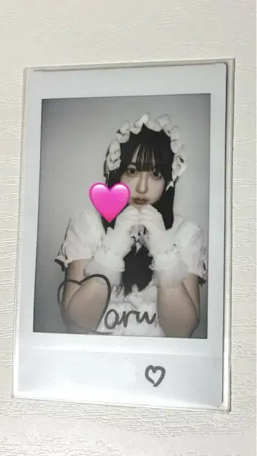 사쿠라바 하야카 LARME 친필 사인 폴라로이드