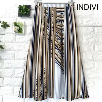 INDIVI 롱 스커트 새상품급 인디비 롱 플레어 스커트