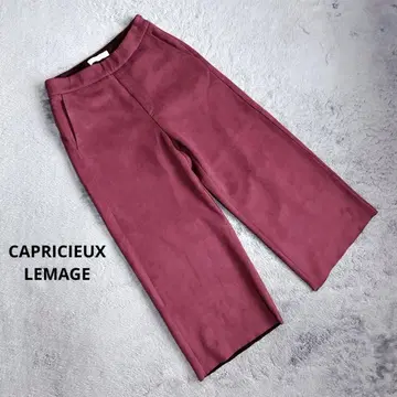 CAPRICIEUX L'EMAGE 벨로아 느낌의 가우초 팬츠 사이즈 36