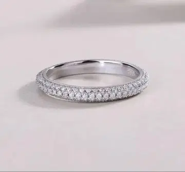 모이사나이트 풀 이터니티 반지 실버 925 10호