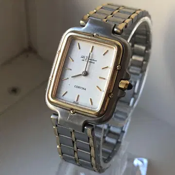 TECHNOS CORTINA 아날로그 손목시계 실버/골드