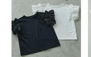 시마무라 다나카 리나 mysa closet 소매 프릴 티셔츠 2개 세트