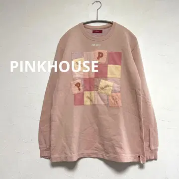 핑크하우스 PINKHOUSE 패치워크 맨투맨 핑크 여성용 L
