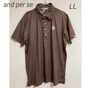 0373 and per se 앤퍼시 브라운 피케 셔츠 골프 셔츠