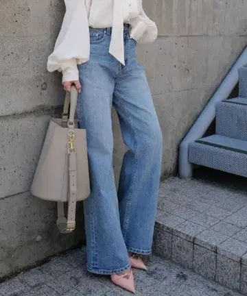 아누안스 와이드 레그 데님