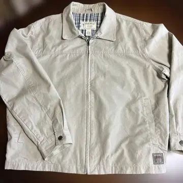 Eddie Bauer 베이지 블루종 자켓 L 사이즈 표기