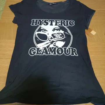 히스테릭 글래머 블랙 티셔츠