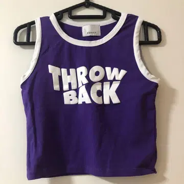 에고이스트 퍼플 탱크탑 THROW BACK