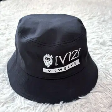 V12 버킷 햇 블랙 검정 로고 골프웨어 모자 골프웨어