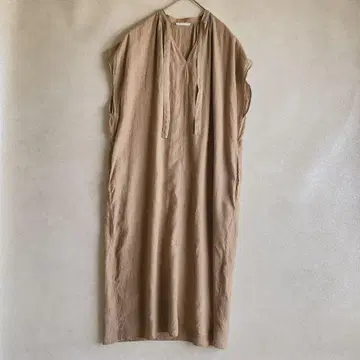 갤러리 바이 린넨 원피스 린넨 베이지