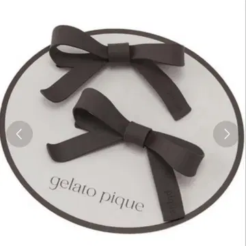미사용 새상품 gelato pique 리본 헤어핀
