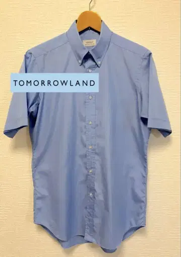 TOMORROWLAND BLUE WORK S/S BD 코튼 셔츠 M