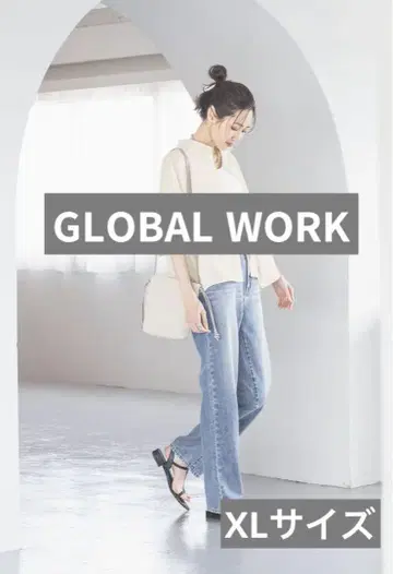 GLOBAL WORK 데님 스트레이트 팬츠