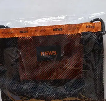 NEWS 메쉬 백 오렌지 및 블랙