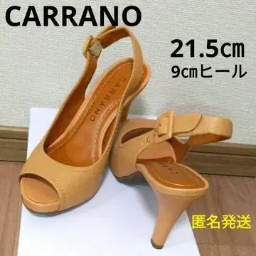 CARRANO 펌프스 오픈토 백 벨트 21.5cm 22.0cm
