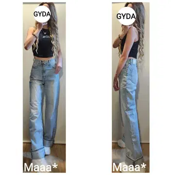 GYDA 하이웨스트 HIGH-END WIDE 데님 팬츠 완판템