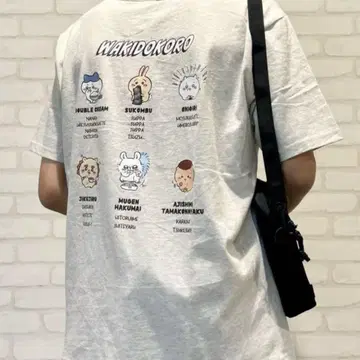 치이카와 (먼작귀) 캐릭터 티셔츠 그레이 L 사이즈