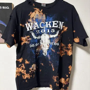 구제 의류 WACKEN 2015 데미지 티셔츠