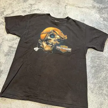HARLEY-DAVIDSON 2019년 제작 양면 스컬 티셔츠 M