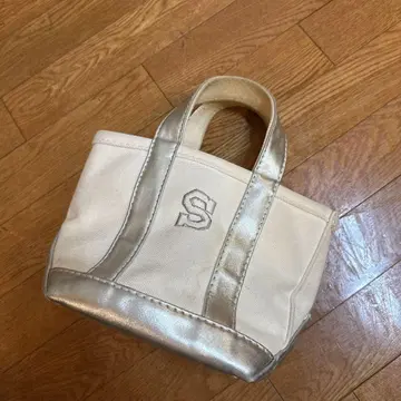 L.L.Bean 가죽 미니 토트백 캠퍼스 엘엘빈 실버