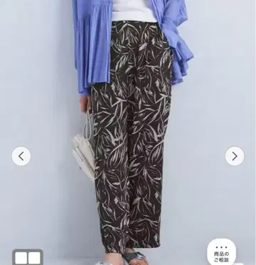 미사용 보타니컬 프린트 팬츠