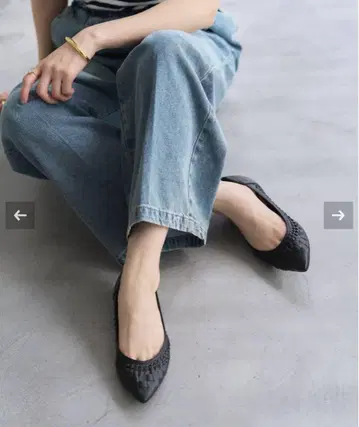 LE TALON 포인트 사시 메쉬 플랫