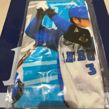 사이타마 세이부 라이온스 카타오카 요시유키 나카지마 히로유키 페이스 타월