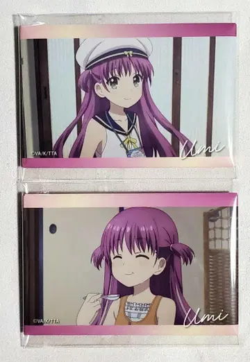 Summer Pockets 사마포케 스퀘어 캔뱃지 카토 우미 2개 세트