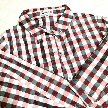 PICONE 체크 무늬 레인코트 38 사이즈