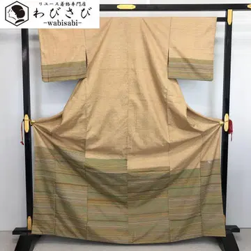 우시카즈 쓰미오리 차분한 가로 패턴 줄무늬 미타소 색상 K-3385