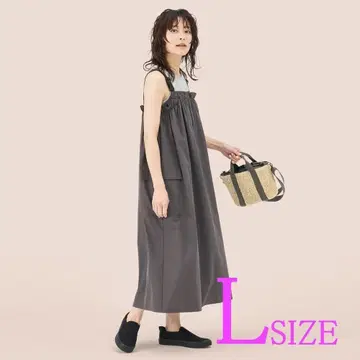 워크맨 발수 개더 스커트 새상품 L 원피스 에이프런