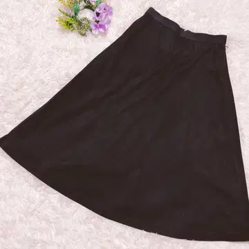 이츠 인터내셔널 [M] 스웨이드 느낌의 롱 스커트 종아리 기장
