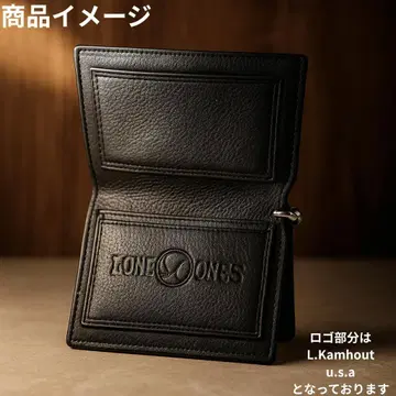LONE ONES 론 원스 레너드 캠호트 가죽 지갑 블랙