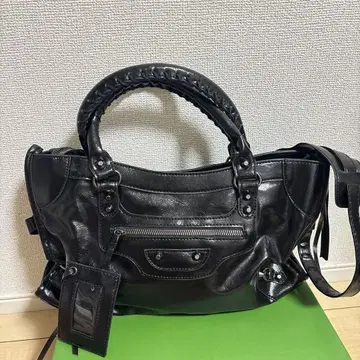 블랙 가죽 백