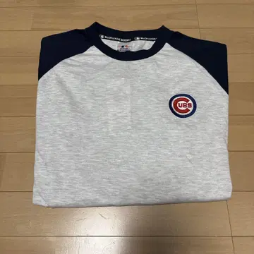 새상품 MLB 시카고 컵스 티셔츠 그레이/네이비 래글런