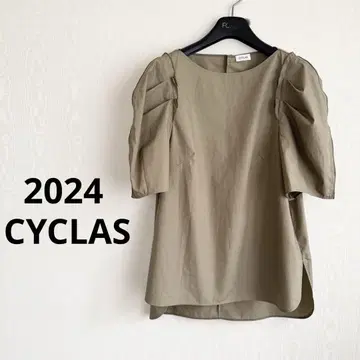 폭염에 CYCLAS 2024ss 코튼 블라우스 카키 베이지 시클라스