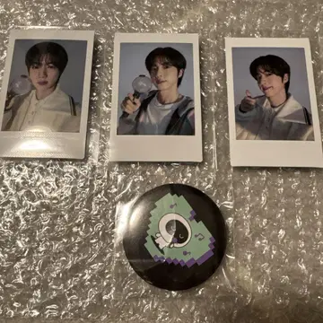 BTSJIN RUNSEOKJIN 캔뱃지 폴라로이드