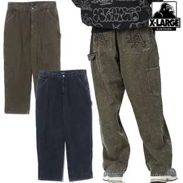 X-LARGE 엑스라지 데님 블랙 34인치
