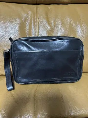 BALLY 발리 클러치 백 가죽 블랙