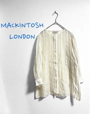 MACKINTOSH LONDON 블라우스 시스루 실크 혼방