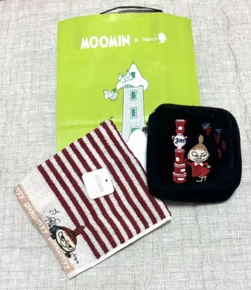 리틀 미 타월 손수건과 파우치