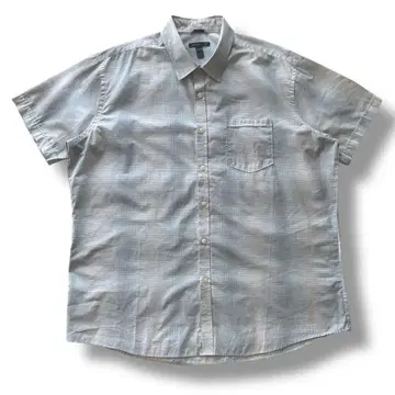 VAN HEUSEN 반팔 체크 셔츠 XL