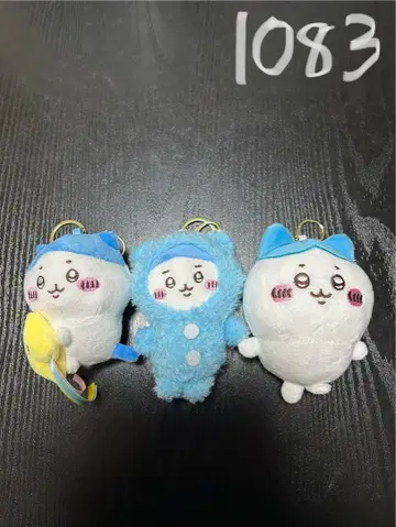 치이카와 (먼작귀)의 하치와레 새상품 키링 3개 세트