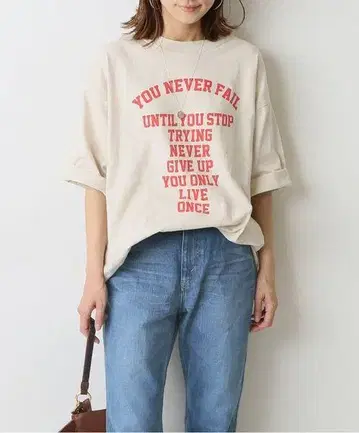 FRAMeWORK 프론트 로고 하프 슬리브 티셔츠 프레임워크